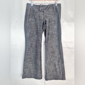 Dark Grey/Black Wide Leg Trousers Size 9‎ (Juniors)